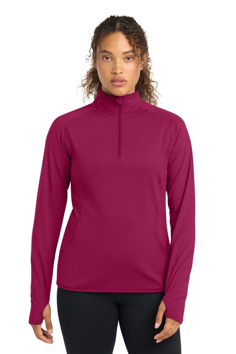 Sport-Tek LST850 - Women's Sport-Wick Stretch 1/4-Zip Pullover Sport-Tek