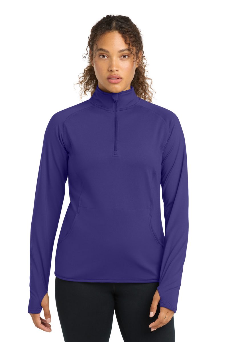 Sport-Tek LST850 - Women's Sport-Wick Stretch 1/4-Zip Pullover Sport-Tek