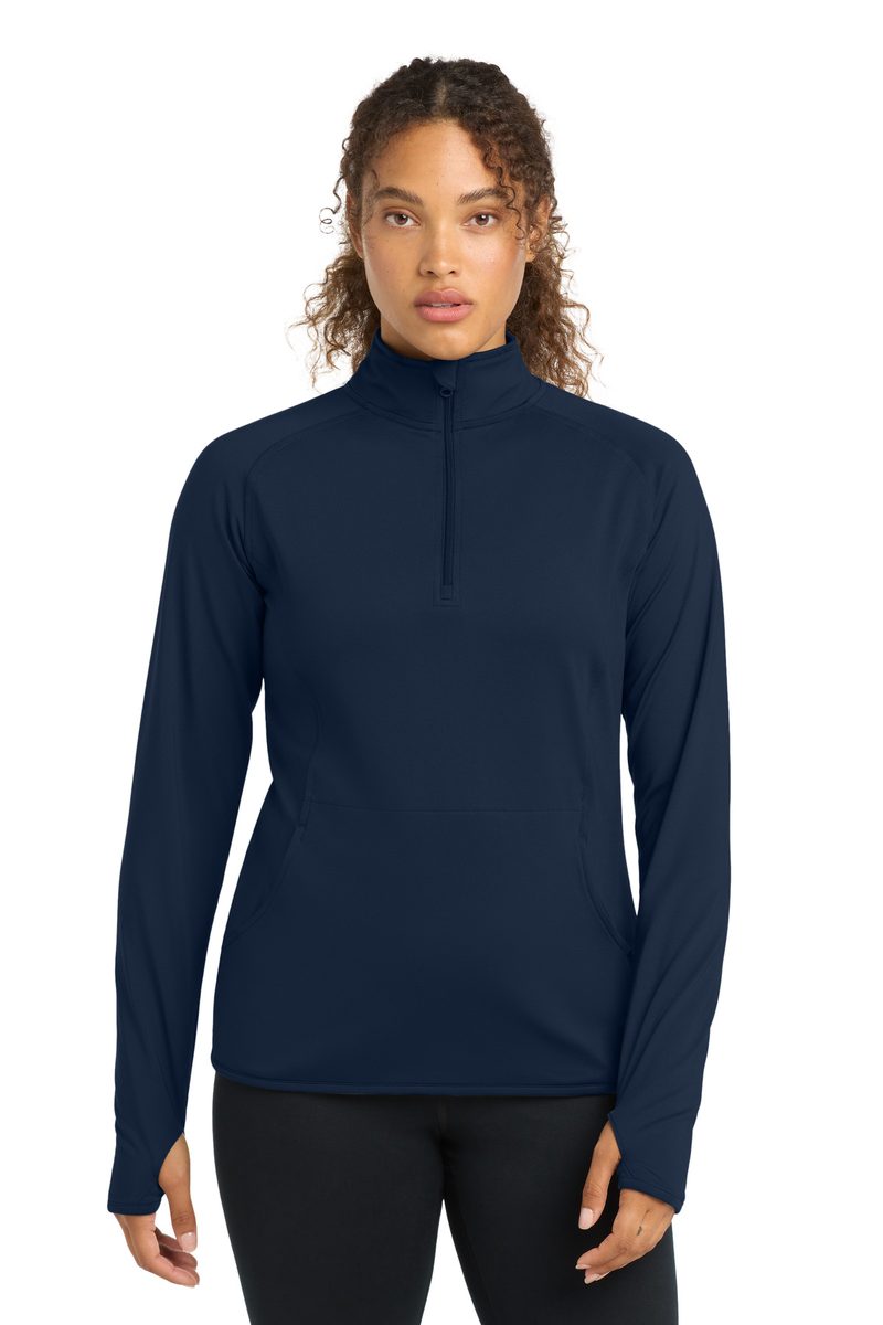 Sport-Tek LST850 - Women's Sport-Wick Stretch 1/4-Zip Pullover Sport-Tek
