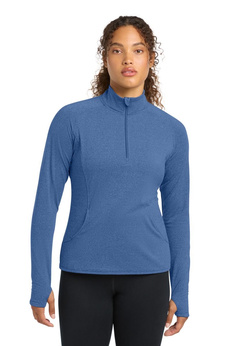Sport-Tek LST850 - Women's Sport-Wick Stretch 1/4-Zip Pullover Sport-Tek