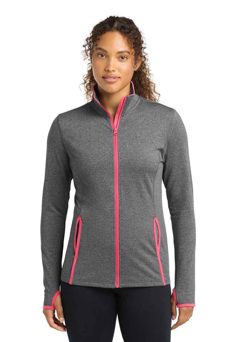 Sport-Tek LST853 - Women's Sport-Wick Stretch Contrast Full-Zip Jacket