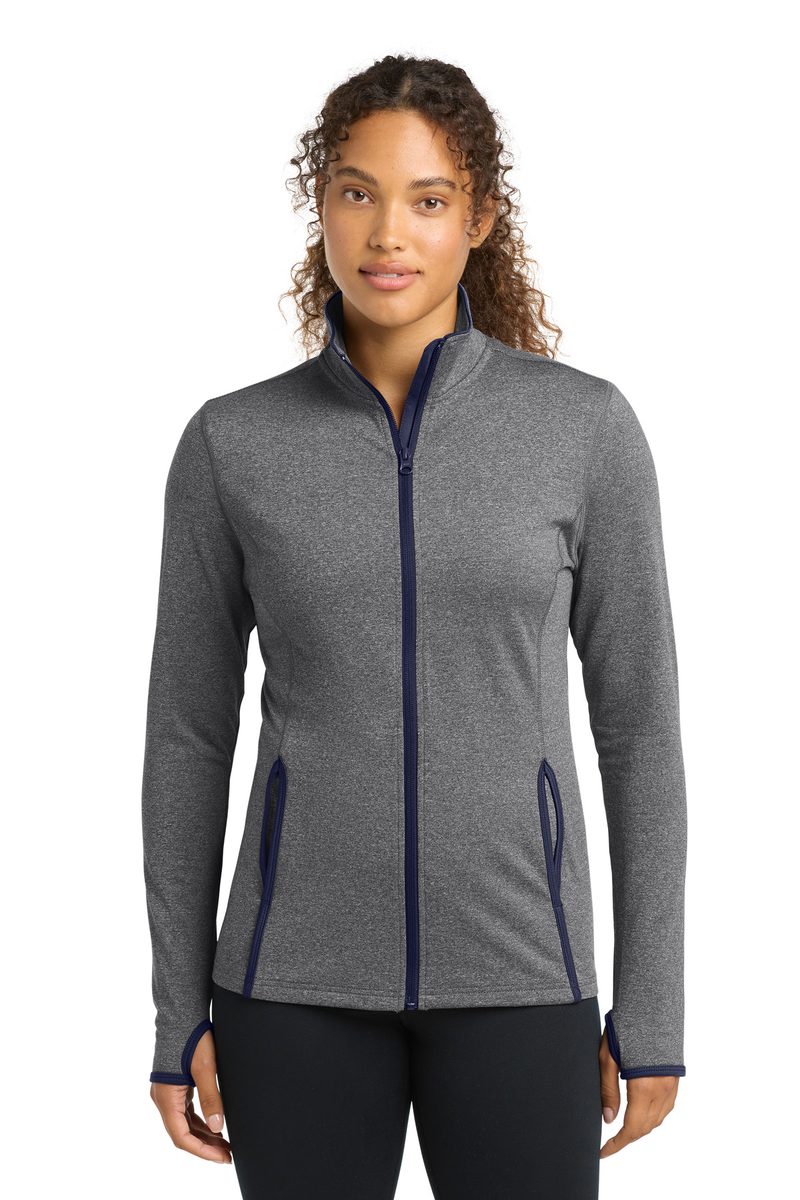 Sport-Tek LST853 - Women's Sport-Wick Stretch Contrast Full-Zip Jacket Sport-Tek