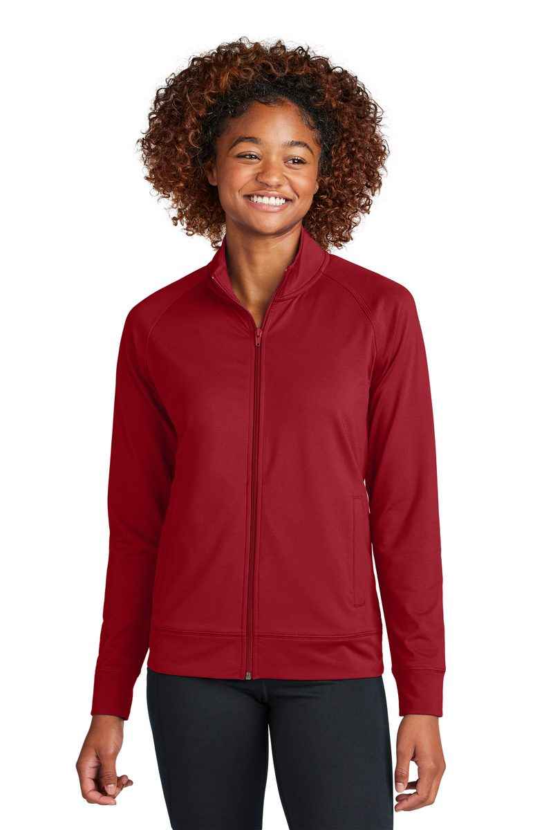 Sport-Tek LST857 - Women's Sport-Wick Stretch Full-Zip Cadet Jacket