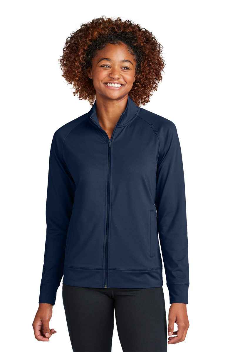 Sport-Tek LST857 - Women's Sport-Wick Stretch Full-Zip Cadet Jacket