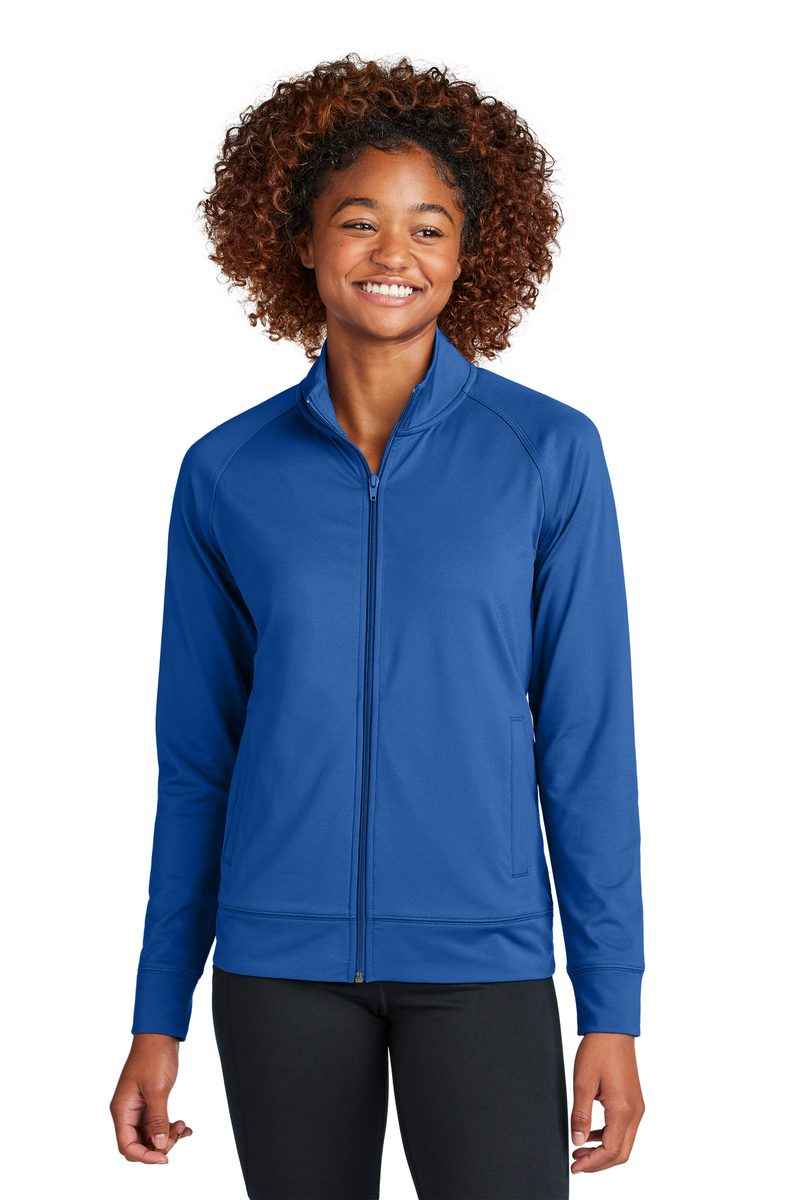 Sport-Tek LST857 - Women's Sport-Wick Stretch Full-Zip Cadet Jacket