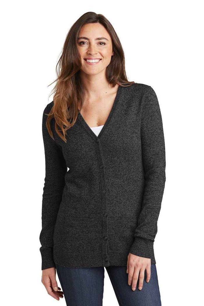Port Authority LSW415 - Women's Marled Cardigan Sweater