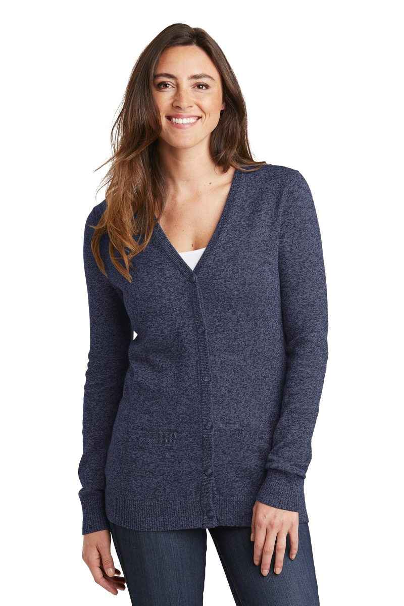 Port Authority LSW415 - Women's Marled Cardigan Sweater