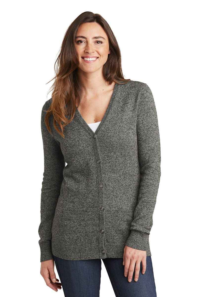 Port Authority LSW415 - Women's Marled Cardigan Sweater