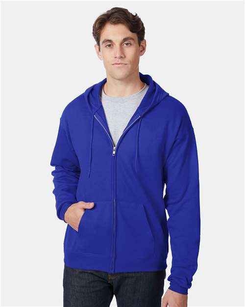 Hanes P180 - Unisex EcoSmart® Full-Zip Hooded Sweatshirt