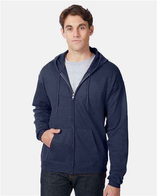 Hanes P180 - Unisex EcoSmart® Full-Zip Hooded Sweatshirt