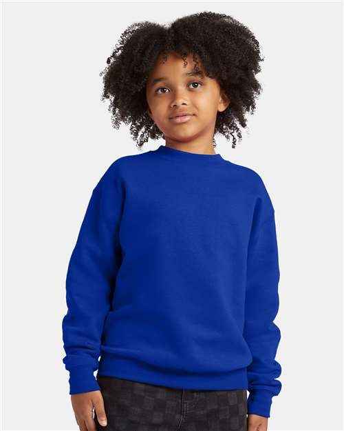 Hanes P360 - Youth EcoSmart® Crewneck Sweatshirt