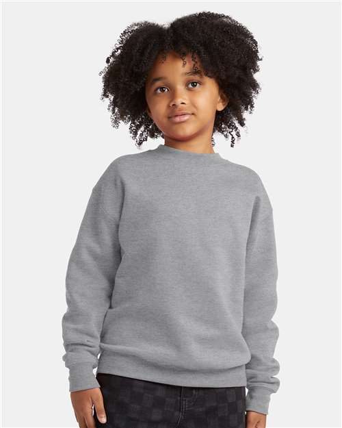 Hanes P360 - Youth EcoSmart® Crewneck Sweatshirt Hanes