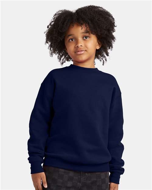 Hanes P360 - Youth EcoSmart® Crewneck Sweatshirt Hanes