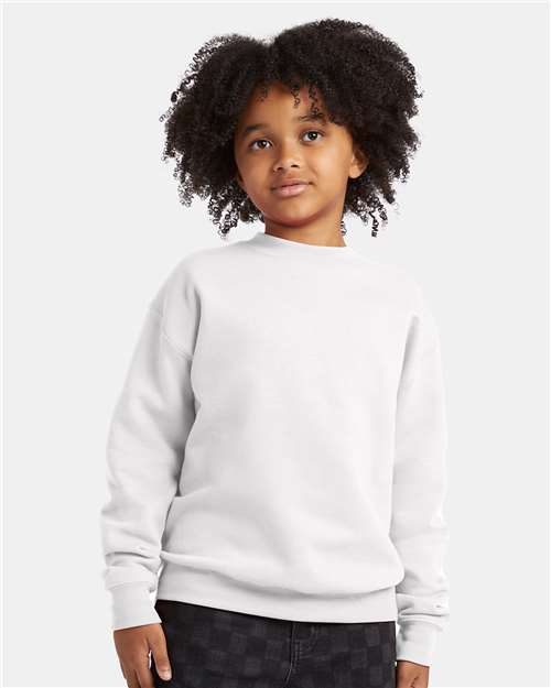 Hanes P360 - Youth EcoSmart® Crewneck Sweatshirt Hanes