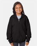Hanes P480 - Youth EcoSmart® Full-Zip Hooded Sweatshirt Hanes