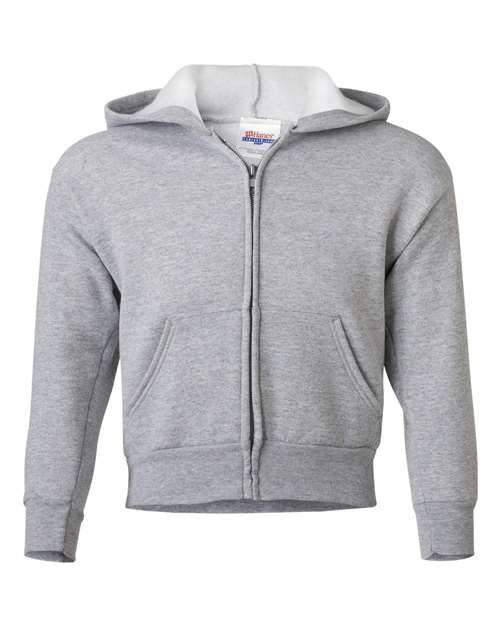 Hanes P480 - Youth EcoSmart® Full-Zip Hooded Sweatshirt Hanes