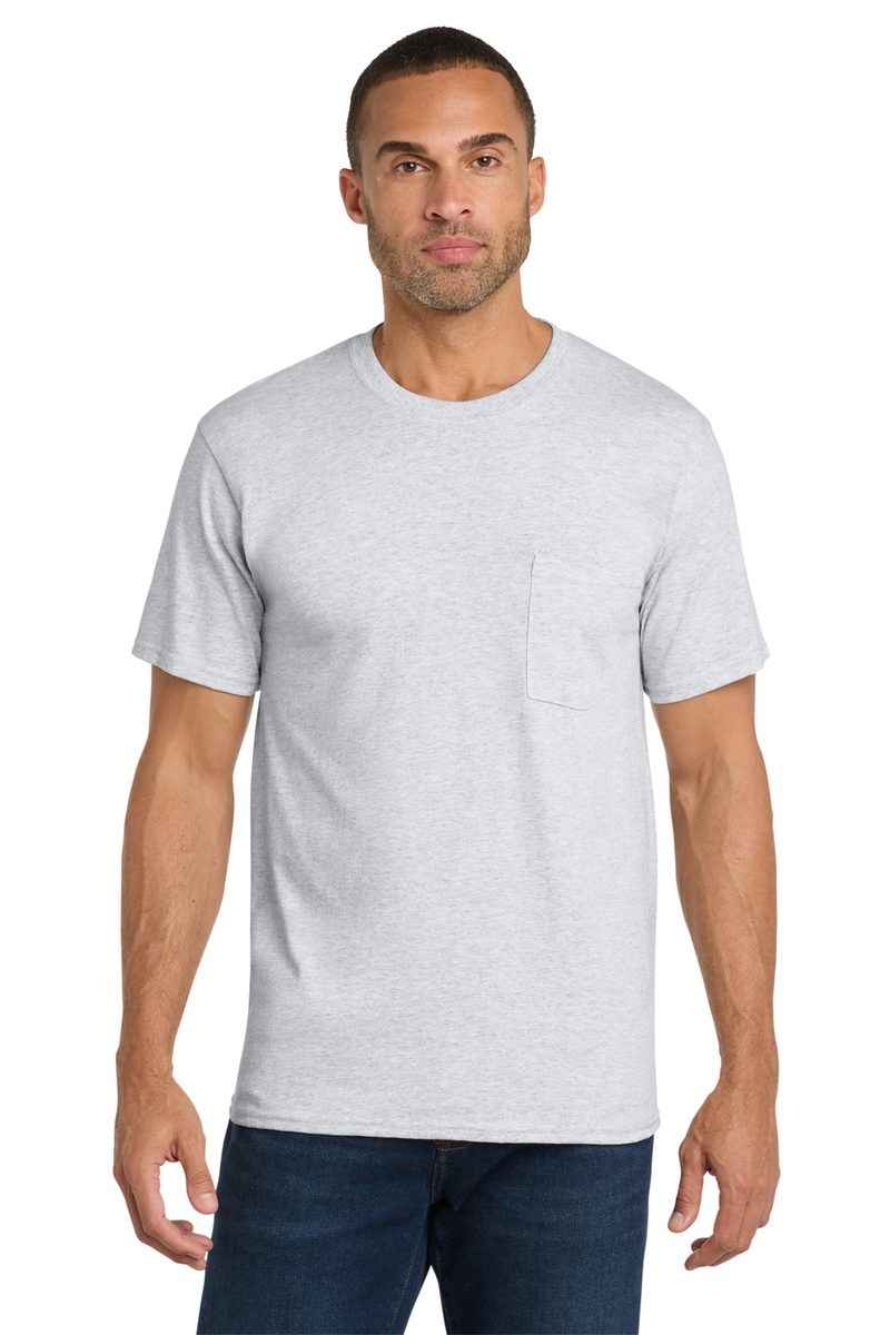 Port & Co PC54P - Core Cotton Pocket Tee