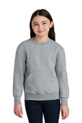 Port & Co PC78YPKT - Youth Core Fleece Crewneck Pocket Sweatshirt