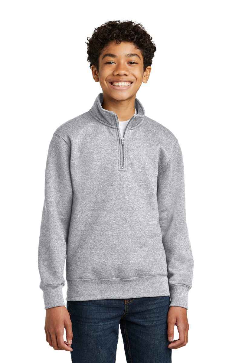 Port & Co PC78YQ - Youth Core Fleece 1/4-Zip Pullover Sweatshirt