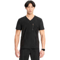 Infinity IN823A - Men's Knit V-Neck Top - Black