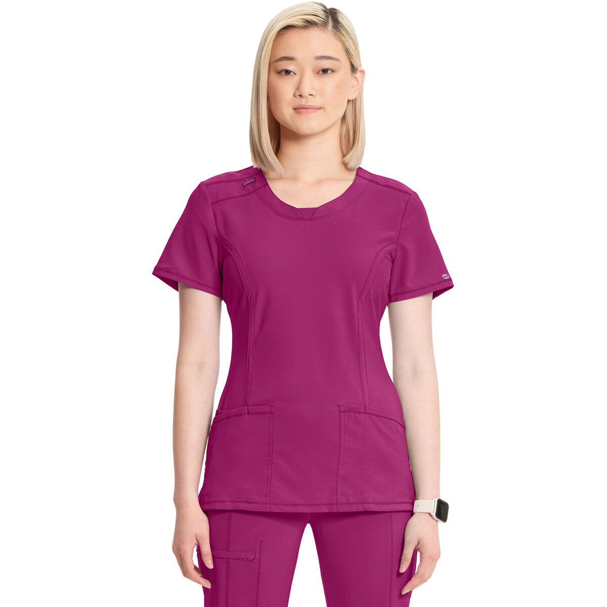 Cherokee 2624A - Round Neck Top - Future Fuchsia