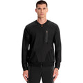 Infinity IN322A - Men's Knit Zip Front Jacket - Black