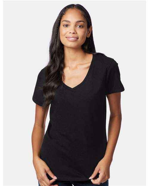 Hanes S04V - Women's Perfect-T V-Neck T-Shirt