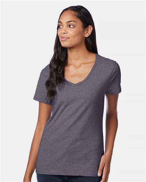 Hanes S04V - Women's Perfect-T V-Neck T-Shirt