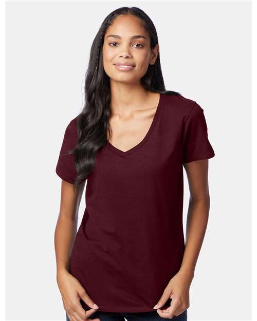 Hanes S04V - Women's Perfect-T V-Neck T-Shirt Hanes