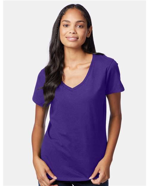 Hanes S04V - Women's Perfect-T V-Neck T-Shirt Hanes