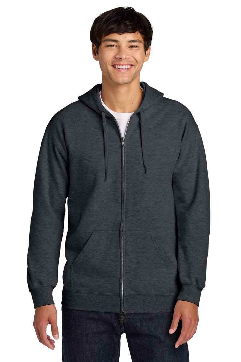 Gildan SF600 - Unisex Softstyle® Midweight Full-Zip Hooded Sweatshirt
