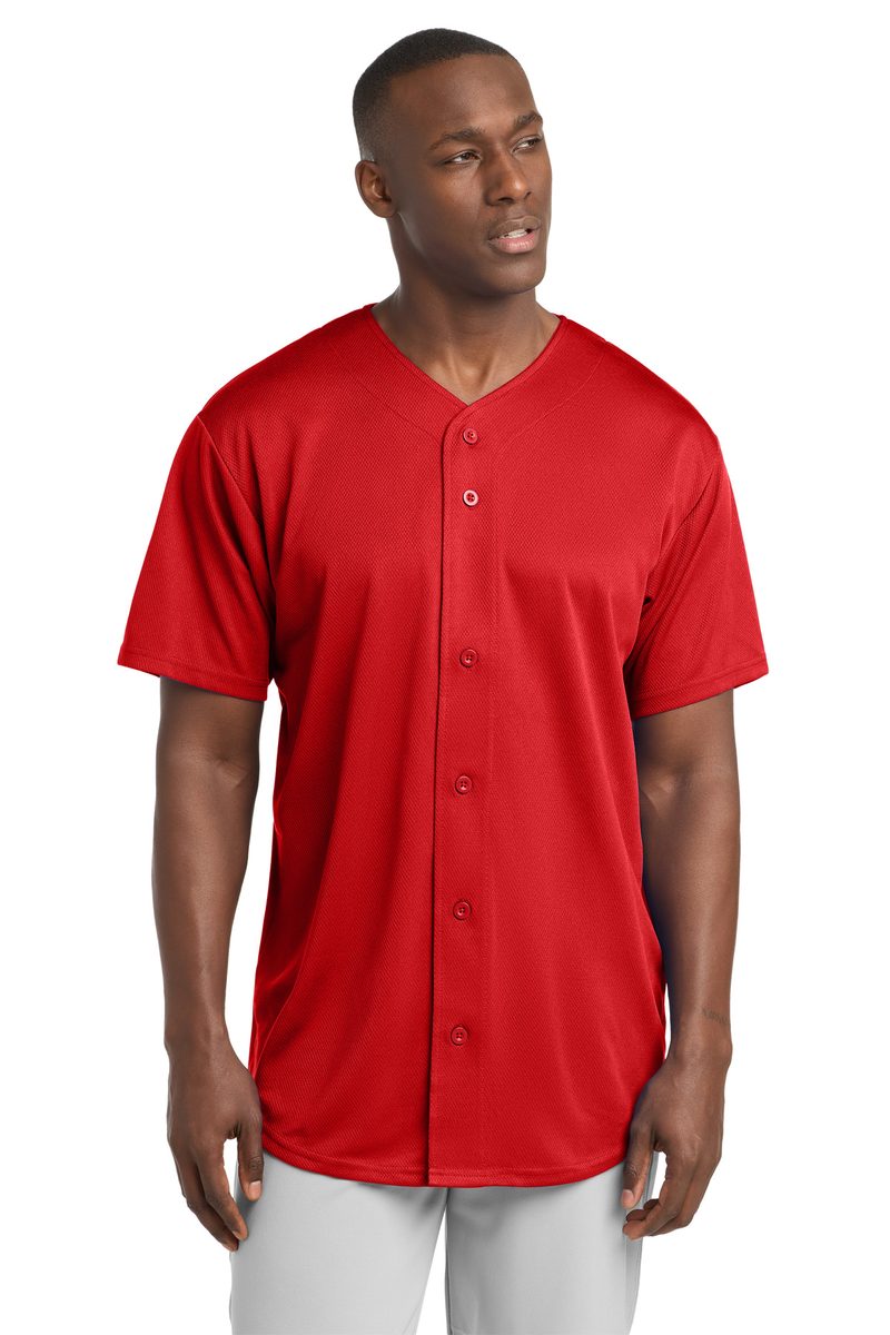Sport-Tek ST220 - PosiCharge Tough Mesh Full-Button Jersey Sport-Tek