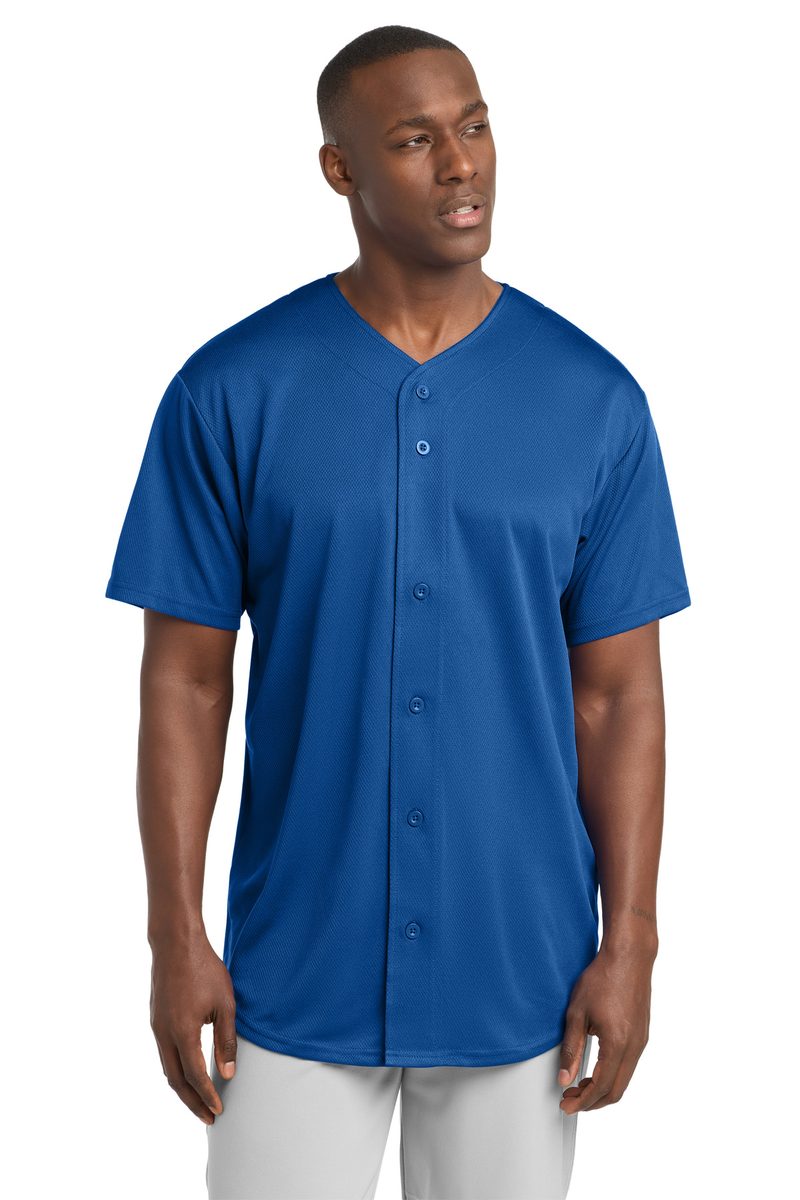 Sport-Tek ST220 - PosiCharge Tough Mesh Full-Button Jersey Sport-Tek