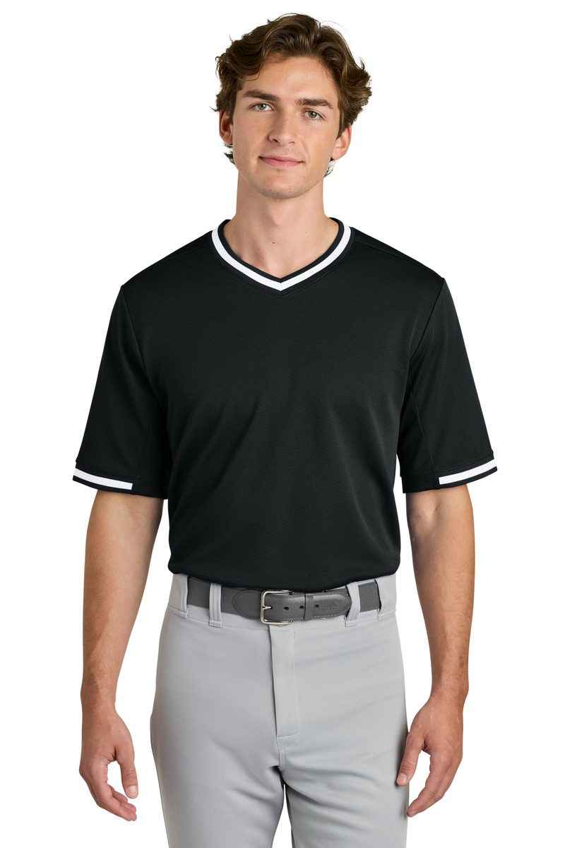 Sport-Tek ST221 - Tough Mesh V-Neck Baseball Jersey