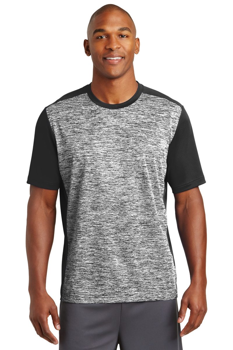 Sport-Tek ST395 - PosiCharge Electric Heather Colorblock Tee Sport-Tek
