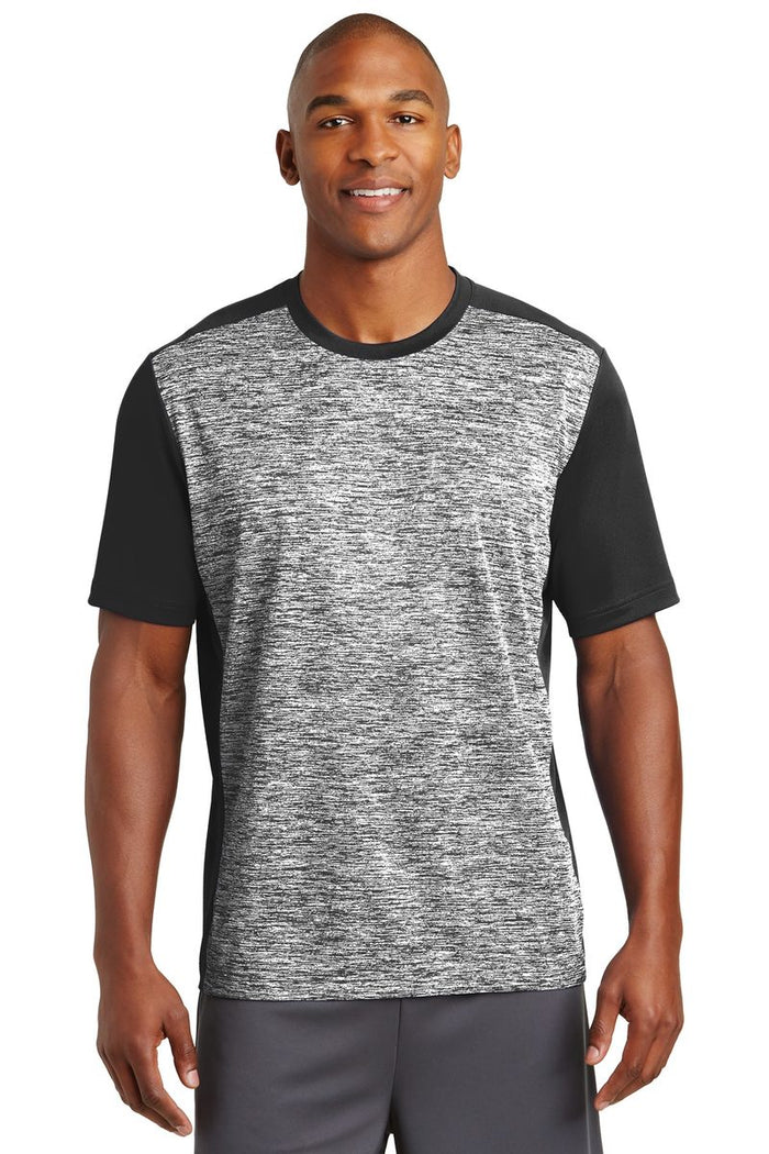 Sport-Tek ST395 - PosiCharge Electric Heather Colorblock Tee