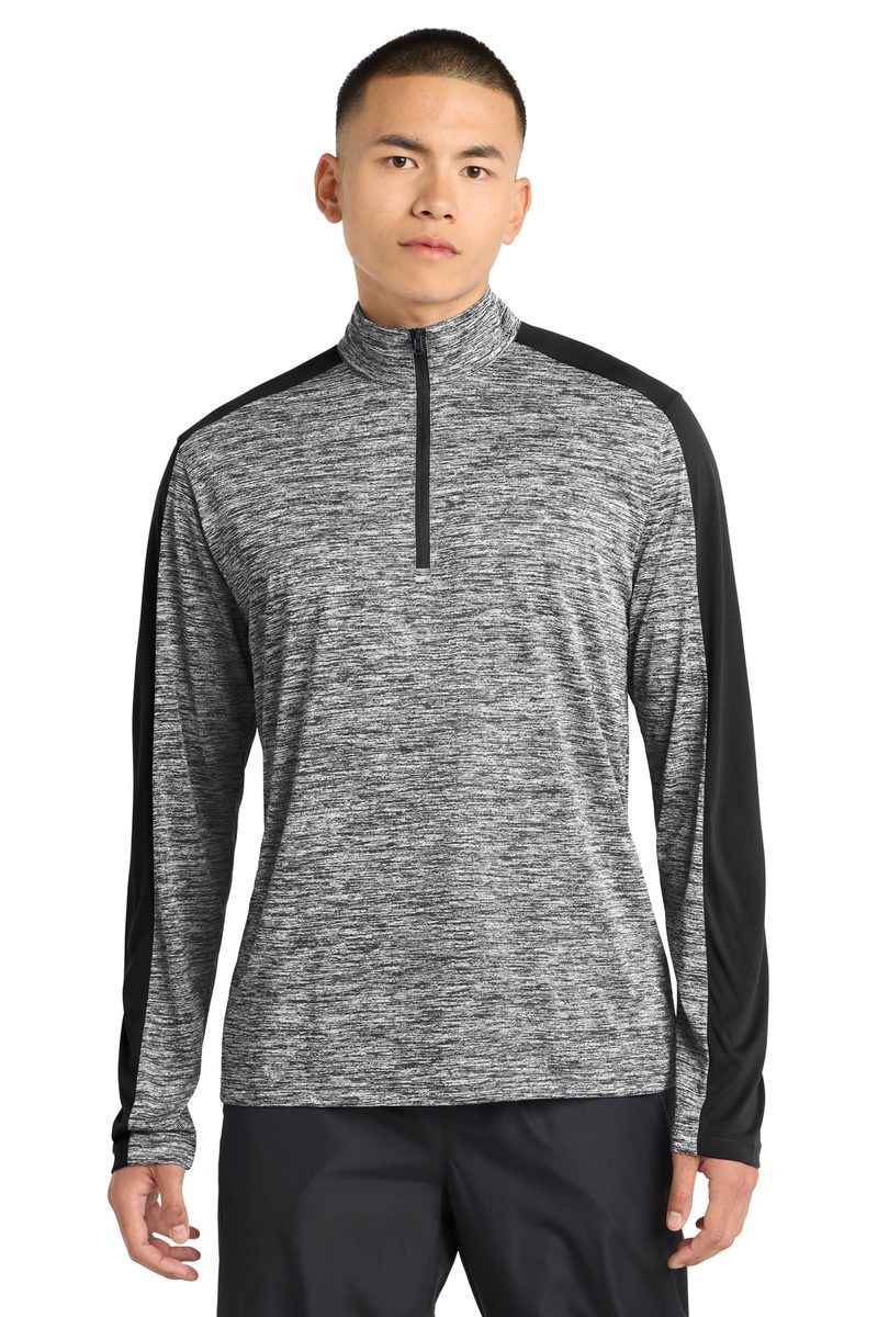 Sport-Tek ST397 - PosiCharge Electric Heather Colorblock 1/4-Zip Pullover