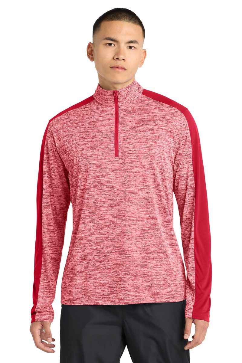 Sport-Tek ST397 - PosiCharge Electric Heather Colorblock 1/4-Zip Pullover