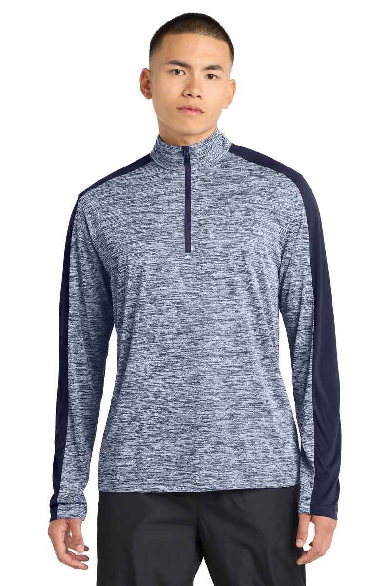 Sport-Tek ST397 - PosiCharge Electric Heather Colorblock 1/4-Zip Pullover