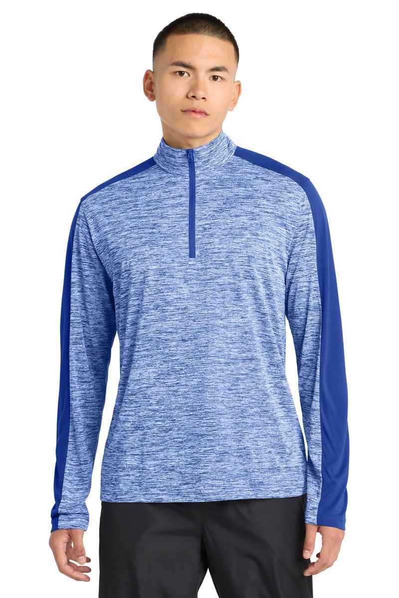 Sport-Tek ST397 - PosiCharge Electric Heather Colorblock 1/4-Zip Pullover