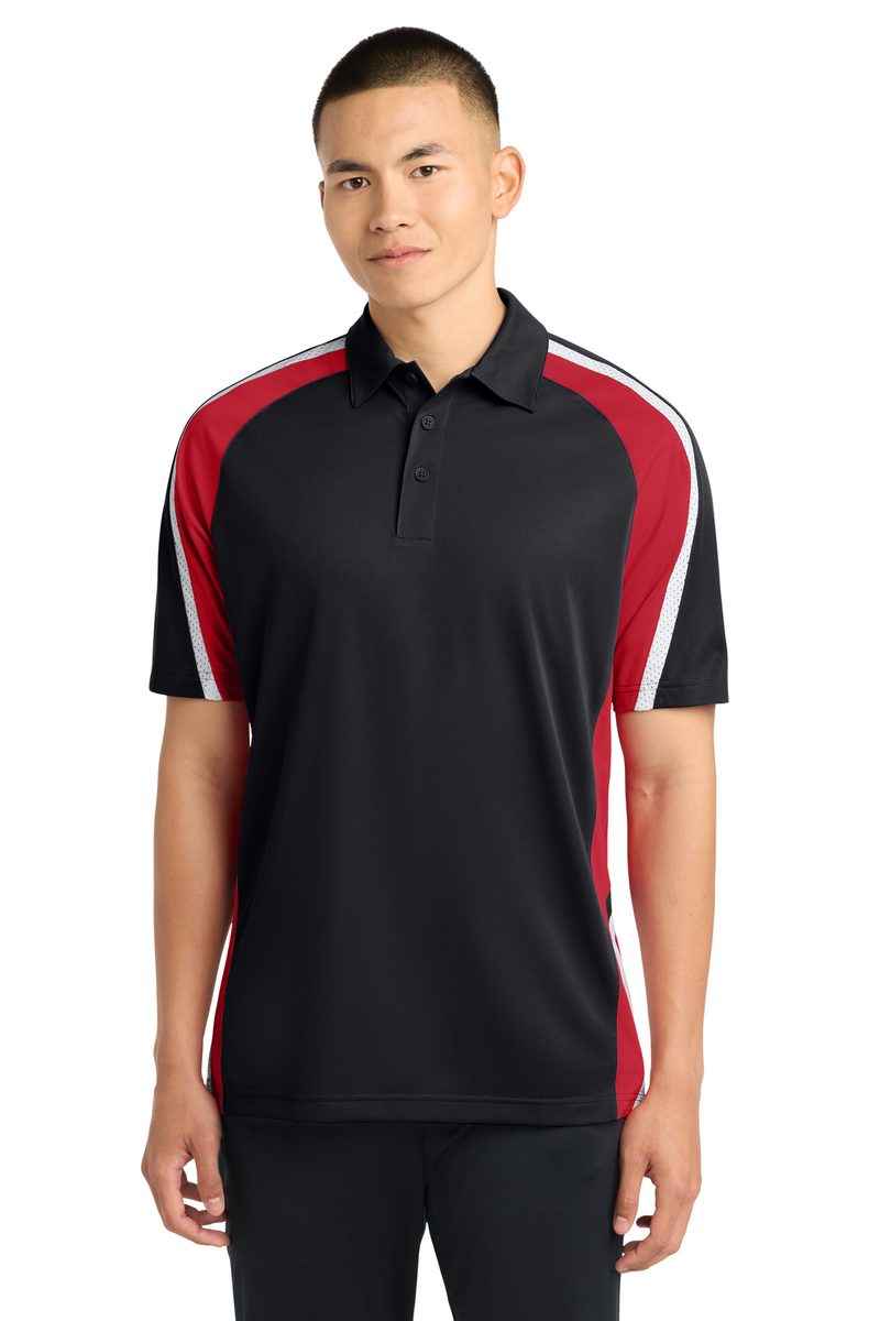 Sport-Tek ST654 - Tricolor Micropique Sport-Wick Polo