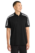 Sport-Tek ST658 - Tricolor Shoulder Micropique Sport-Wick Polo Sport-Tek