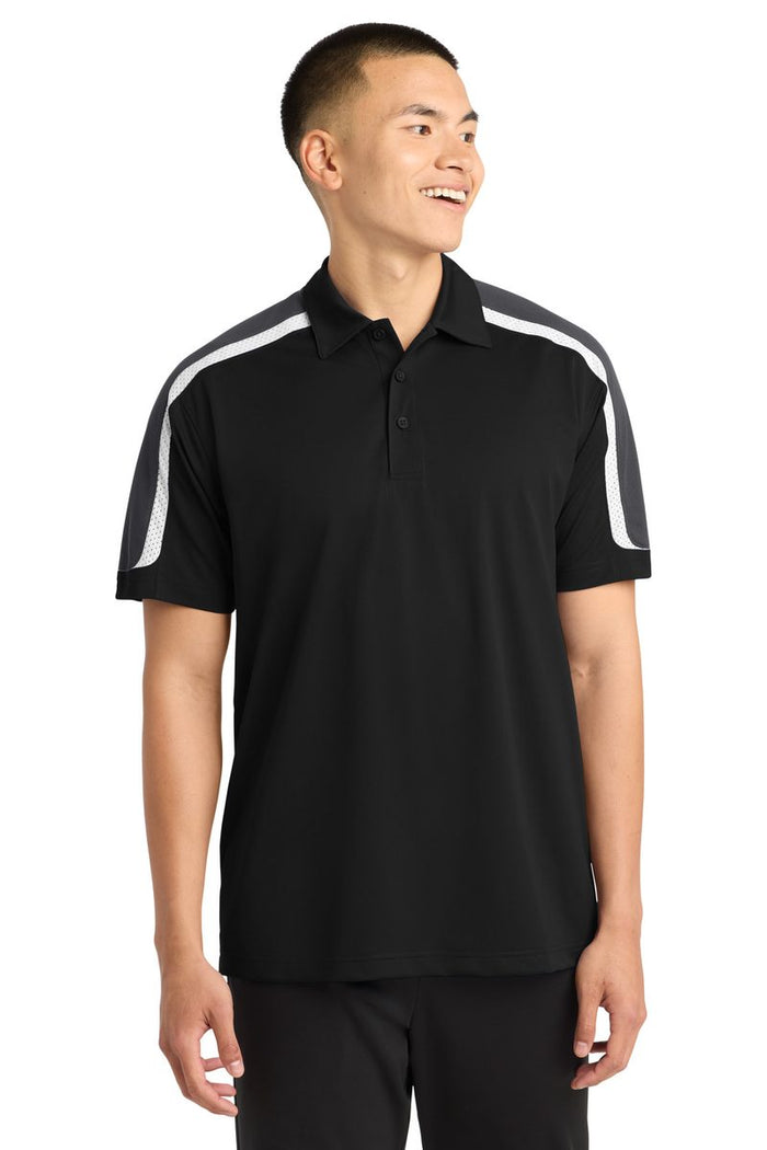 Sport-Tek ST658 - Tricolor Shoulder Micropique Sport-Wick Polo