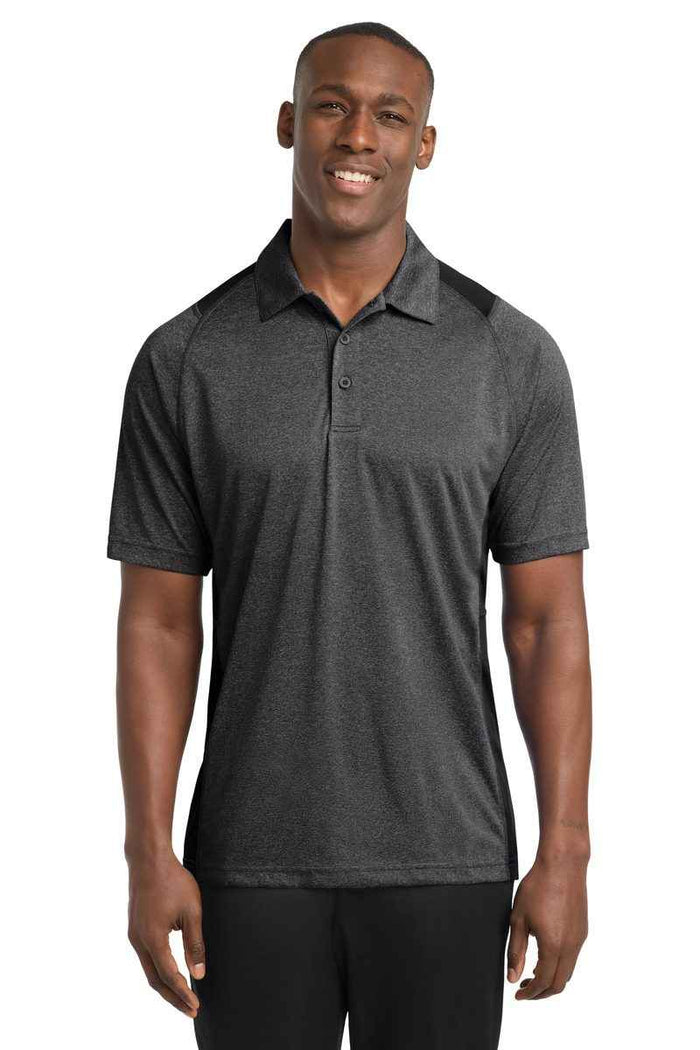 Sport-Tek ST665 - Heather Colorblock Contender Polo