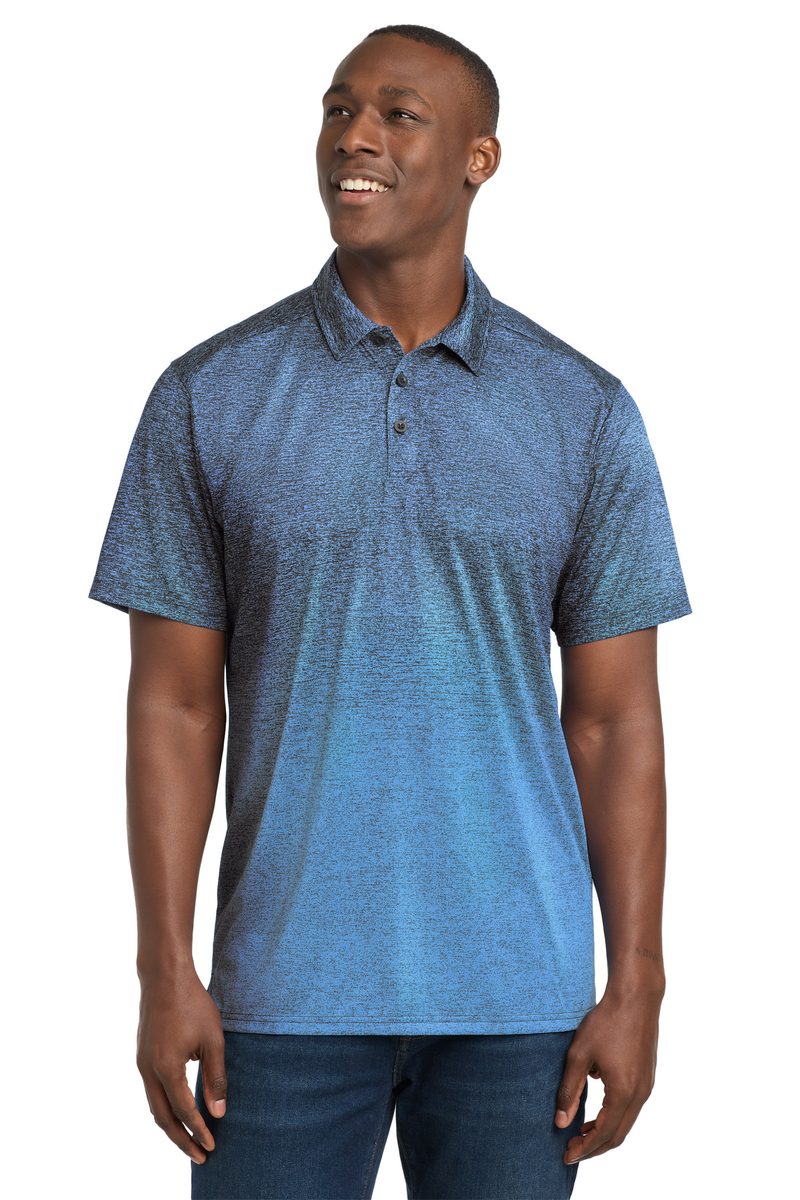 Sport-Tek ST671 - Ombre Heather Polo Sport-Tek