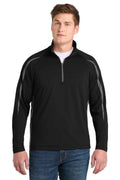 Sport-Tek ST851 - Sport-Wick Stretch 1/4-Zip Colorblock Pullover