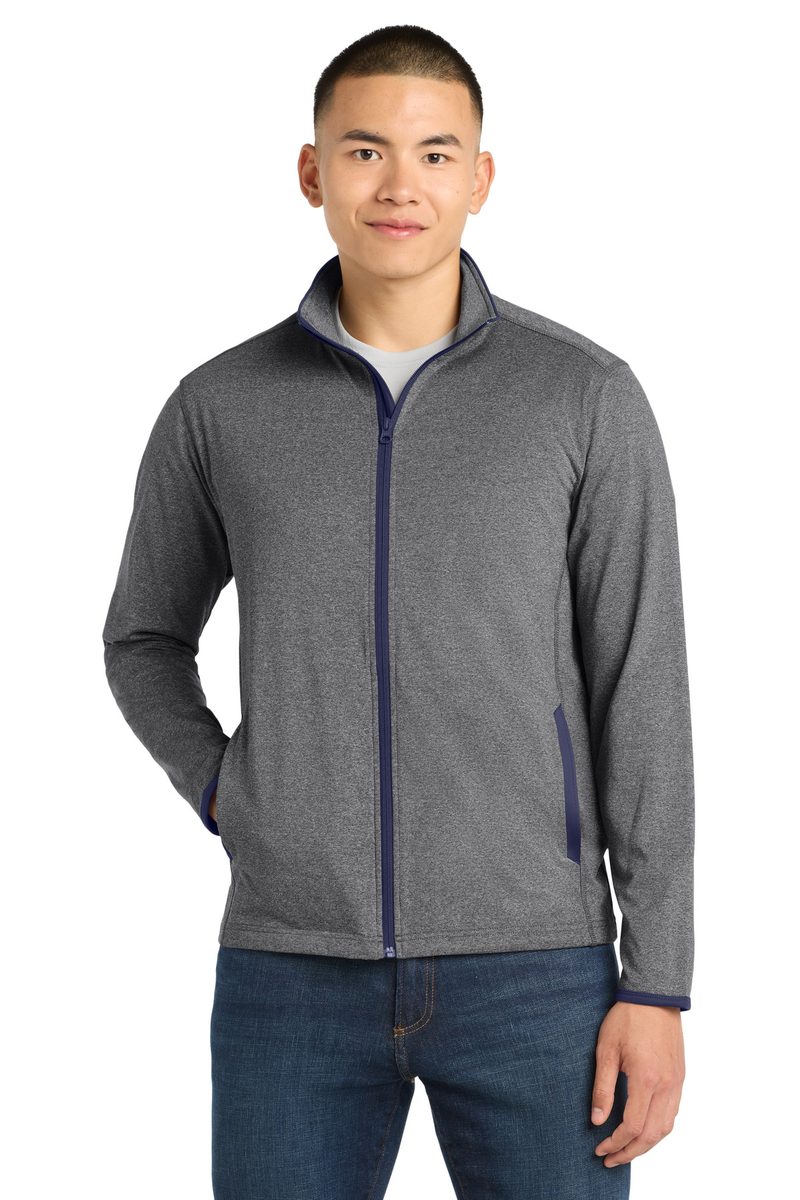 Sport-Tek ST853 - Sport-Wick Stretch Contrast Full-Zip Jacket Sport-Tek