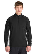 Sport-Tek ST854 - Sport-Wick Stretch Contrast 1/4-Zip Pullover