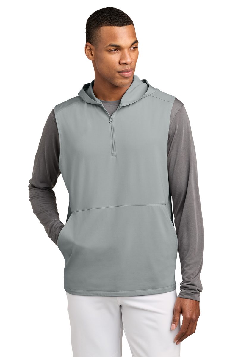 Sport-Tek ST858 - Sport-Wick Stretch Sleeveless Hooded 1/4-Zip Sport-Tek