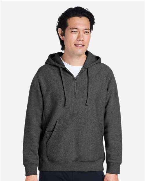 Team 365 TT97 - Unisex Zone HydroSport™ Heavyweight Quarter-Zip Hooded Sweatshirt